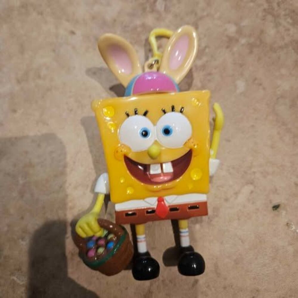 2004 SpongeBob Easter Bunny Keychain - Picture 2 of 4